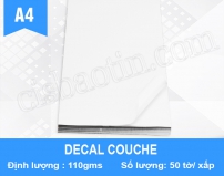 Decal giấy couche bóng - Đặt hàng online dễ dàng và thuận tiện!